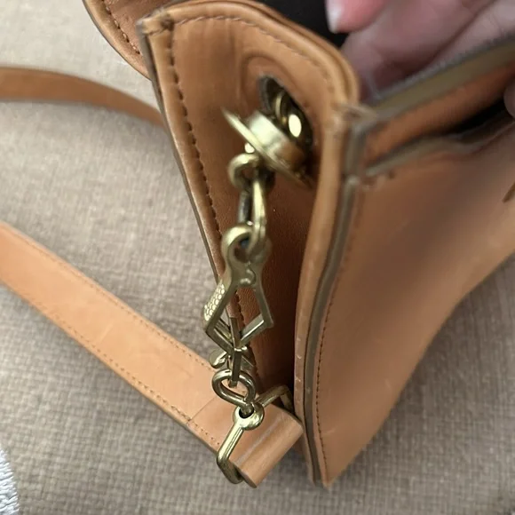 J Crew leather light brown shoulder bag - Picture 6 of 12